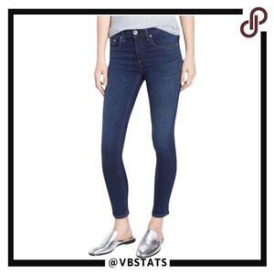 RAG & BONE W1526K089BMO Ankle Skinny‎ Jeans in Bloo Moon Color Size 34